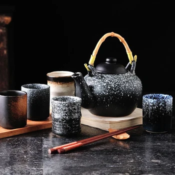 120/200ml Keramikos Teacup Vandens Puodelį Keramikos Ranka-dažytos Kungfu Teacup Virtuvė Drinkware 2020 M. Nauja Japonų Stiliaus Keramikos Teacup