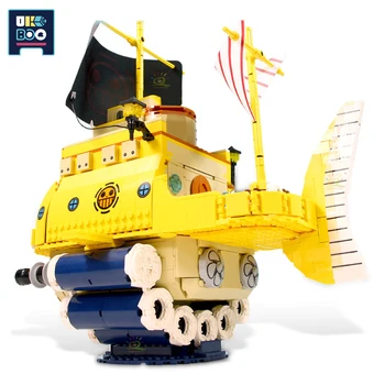 1214pcs Animacinių filmų Polortang Valtis Piratai Laivų Statyba Blokai Modelis Vienas Gabalus Duomenys Statybos Plytų Žaislai Vaikams Dovanų