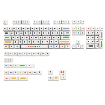 128 Klavišus PBT Keycap Vyšnių Profilis DAŽŲ-SUB Asmeninį GMK Taškų Keycaps Už Mechaninė Klaviatūra Su ISO Įveskite 1.75 u 2u Shift