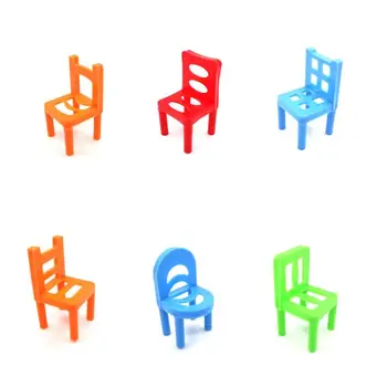 12PCS Naujas Mini Kamino Kėdės Pusiausvyrą Blokuoti Žaislas Vaikams Ankstyvo Mokymosi Balansą Mokymo Žaislas Vaikams Šalies Šeimos Bendravimas, Žaidimas