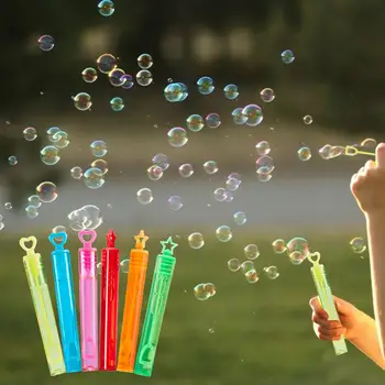 12PCS Vaikų Mini Burbulo Pūtimo Žaislai, Nešiojamų Ir Neperleidžiama Spalvotų Burbulų Lazdelės Vaikas Žaislai, Dovanos Vaikams