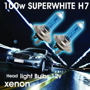12v 100w Automobilių Balta Halogeninė Lemputė Auto H7 600k Rūko Žibintai Vairuotojo Išoriniai Priedai