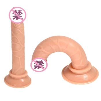 14cm Varpos Suaugusiųjų Sekso Žaislas Tikroviškas Dildo su siurbtuko Silikono G-Spot Erotinis Moterų Masturbator Analinis Kaištis, arba Moterų, Gėjų