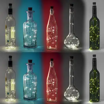 15 Led Įkrovimo Vario Viela, Styginių Šviesos USB Vyno Butelis Lempos Šalis Dekoras gali būti įdėti į vyno butelį aiškią buteliai