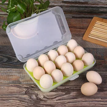 15 Tinklų Plastikinių Kiaušinių Laikiklį Šaldytuvas Kiaušiniai Konteinerių Atveju, Sandėliavimo Dėžės Šaldytuvas Stovo Saugojimo Krepšiai Virtuvės Reikmenys