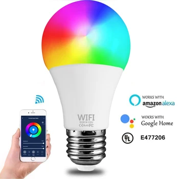15W Wifi Smart RGB+BMT LED Lemputė E27 B22 Pritemdomi Amazon Alexa/ 