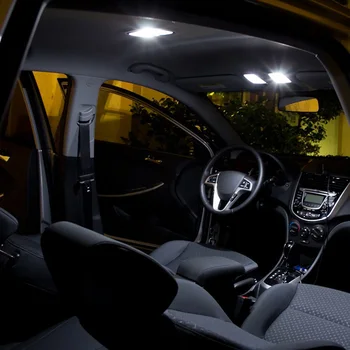 16pcs Canbus Balta Automobilio salono LED Šviesos Žemėlapis Dome Skaitymo Stogo Lempučių Rinkinys, Skirtas 