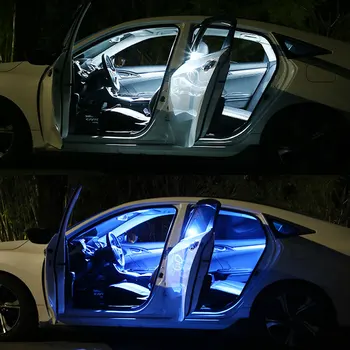 17pcs Už Cadillac SRX 2010-2013 m. m. m. 2016 m. Žemėlapį Dome Lempa Balta Canbus Automobilį, LED Interjero Šviesos Licenciją Plokštelės Lemputės Komplektas Tinka
