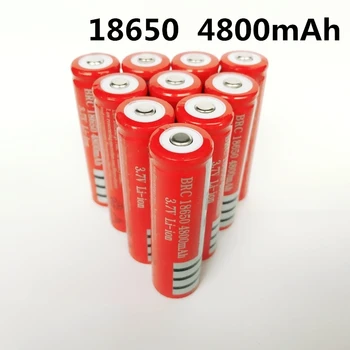 18650 Baterija Nauja originali įkraunama ličio baterija 4800mAh 3.7 V, Li-ion baterija žibintuvėlį, Fakelą Baterijų GTL EvreFire