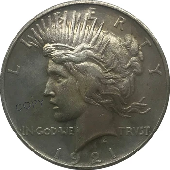 1921 M. Jungtinės Amerikos Valstijos 1 Vieno Dolerio Taikos Laisvę 90% Sidabro Monetos Kopija