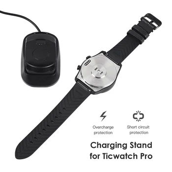 1m/3ft Greito Krovimo Doko Stotis Smart Žiūrėti Magnetinis Įkroviklis USB Laidas TicWatch Pro/TicWatch Pro 2020 Įkrovimo Dokas
