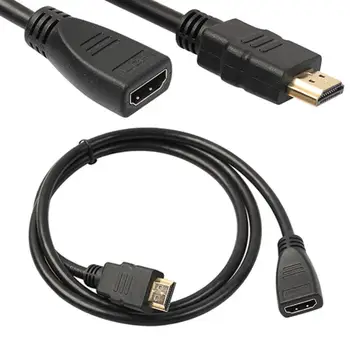 1m/3ft HDMI suderinamus Vyrų ir Moterų V1.4 3D HD Aukšto Greičio Išplėtimo Kabelis PVC Laido