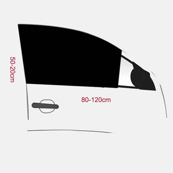 1Pair Automobilio Galinės skėtį nuo saulės Skydelis Lango Saulė Atspalvis Akių Audinio Saulės Skydelis Atspalvį Padengti Shield UV Protector Juoda Auto Užuolaidų