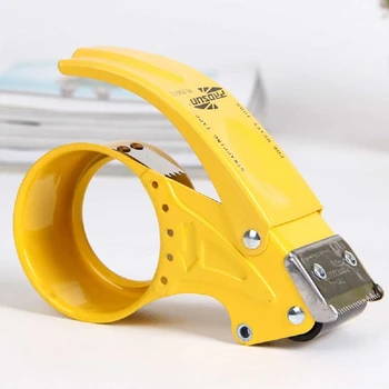 1Pc Atsitiktinės Spalvos Mini Adhesive Tape Dispenser Sandarinimo Sustorėjimas Rankinių Staklių Priedai Juosta Metaliniai Biuro Cutter Sup K8N4