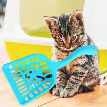 1PC Kačių Kraikas Kastuvas Pet Cleanning Priemonė, Plastikiniai Scoop Kačių Smėlio Valymo Produktai Tualeto Šunų Maisto Šaukštai Katė Prekes