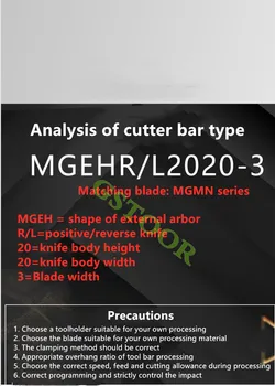 1PC MGEHR1212 MGEHL1212 1,5 mm, 2mm 2,5 mm, 3mm Išoriniai Griovelį Tekinimo Turėtojas 10VNT MGMN MGGN MRMN Karbido Įdėklai Drožimo Rinkiniai