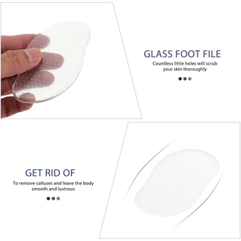 1pc Nano Stiklo Failą Kaliaus Valiklis Priemonė Pėdų odos šveitimo Priemonė Pėdų Failą Pedikiūro Įrankis