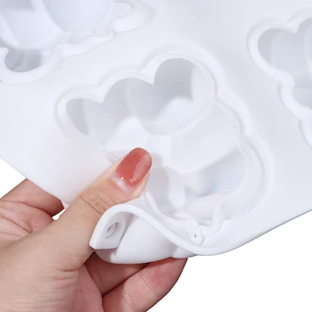 1Pcs 3D Debesis Tortas Pelėsių Silikono Putėsiai Formos Aikštė Burbulo Formos Kepimui 6 Ertmių Naujas