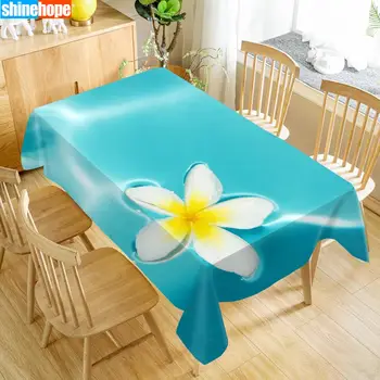 1pcs 3D Vestuvių Staltiesė Puokštė Stalo staltiesė Plumeria Gėlės staltiesė Gimtadienio Vakarienė Namuose Decortion
