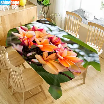 1pcs 3D Vestuvių Staltiesė Puokštė Stalo staltiesė Plumeria Gėlės staltiesė Gimtadienio Vakarienė Namuose Decortion