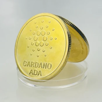 1pcs Karšto Aukso Ada Cardano Cryptocurrency Minėjimas Metalo Monetą Su Visų Rūšių Stovėti Kolekcija