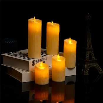 1pcs Led Žvakė Elektroninė Žvakė Helovinas Flameless Žvakė Sūpynės Elektroninių Žvakių Šviesoje Namuose Kalėdinė Dekoracija Apšvietimas