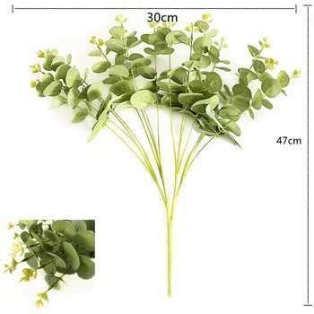 1pcs modeliavimas augalų vestuvių dekoravimas gėlių kompozicijų žaliųjų augalų eukalipto krūva namų dekoravimo, modeliavimo gėlių
