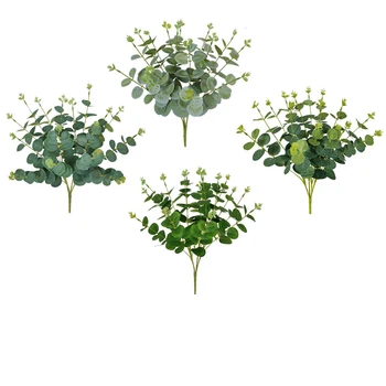 1pcs modeliavimas augalų vestuvių dekoravimas gėlių kompozicijų žaliųjų augalų eukalipto krūva namų dekoravimo, modeliavimo gėlių