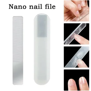 1Pcs Nagų Failą šviesesnės spalvos Nano Nagų Failą Stiklo Manikiūro Rezervo Šlifavimo Valomos Nagų Blizga Profesinės Nagų Failą Per M1G8