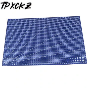1Pcs PVC Rectangular Grid Line Cutting Mat DIY Tool 45cm x30cm