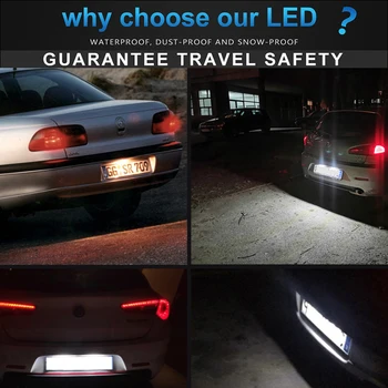 1Pcs Suber Ryškus LED Skaičius Licenciją Plokštelės Šviesos Lempos, Automobilių Reikmenys Opel Tigra A Omega B Facelift 