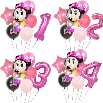 1Set Disney Pelės Gimtadienio Dekoracijas, Mickey Mouse 32inch Skaičius Balionas Baby Shower Prekių Vaikams, Žaislų Dovanos