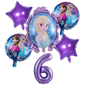 1Set Disney Sušaldyti 2 Princesė Elsa Merginos Gimtadienio, Vestuvių Dekoravimas Prekių Folija Skaičius Balionai Mergina Mėgstamiausia Dovana Žaislai