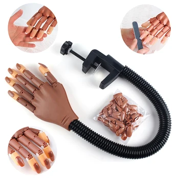 1Set Protezavimo Netikras Rankas Modelis Pradedantiesiems Praktikos Įranga, Nagų Dailės Priėmimo procesus, Manikiūro Dažymo Įrankiai Mokymo