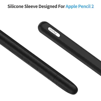 1Soft Silikono Atvejais Pieštuku, 2 Kartos Rašiklio Galiukas Pieštukų Dėklas iPad Laikiklio Dangtelį Stylus Bžūp Atveju 2 L0D8