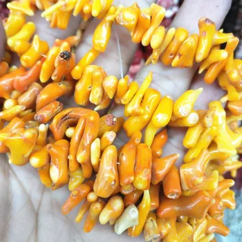 1strings oranžinė, koralų karoliukų, natūralių koralų karoliukų prarasti koralų karoliukų pasirinkimas moterims, papuošalai priėmimo priedai