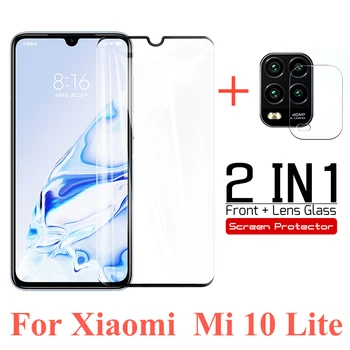 2 1 Xiaomi Mi 10 Lite Stiklas Xiaomi Mi10 Lite Grūdintas Stiklas Ekrano Apsauginės Plėvelės Kameros apsaugos Mi 10 Lite 5G