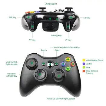 2.4 G Bevielio ryšio Valdiklis, Skirtas Xbox Vienas Konsolės PC 360 