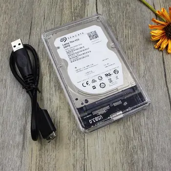 2.5 Colių Skaidrus Standžiojo Disko Dėžutė SSD (Solid State Mechaninė Sąsiuvinis SATA Serial Port USB 3.0 Didelės Spartos Mobiliojo Kietajame Diske