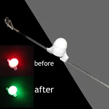 2 in 1 LED Naktį meškere Patarimas Įrašą apie Žuvų Signalizacijos Lemputė, Elektroninis Signalas Indukcijos Žvejybos Lempos Šviesos Šviesos B2X9