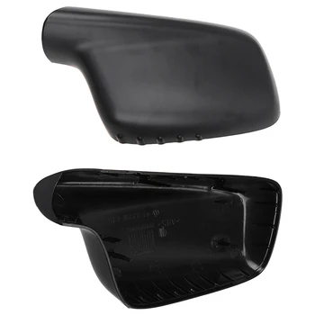 2 Vnt Abs Juodosios Pusės galinio vaizdo Veidrodis Padengti Apdaila Durų išoriniai Rėmo Automobilių Reikmenys Bmw E46 E65 E66 E67(Kairėje & Righ