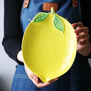 2 vnt mielas citrina pusryčiai kūrybos desertas keramikos dubenėlį vaisių plokštė Japonijos namų ūkių ceramica stalo vakarienė porceliano rinkinys