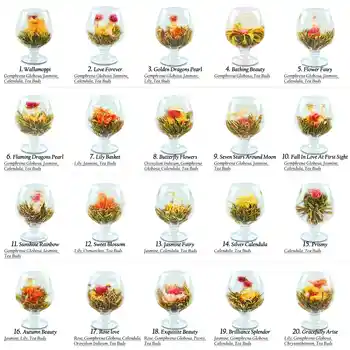 20 Vnt Žydi Įvairių Gėlių Rankų Darbo Gėlių Arbata Kinijos Žydėjimo Kamuolius Vaistažolių Amatų Gėlių, Dovanų Pakavimas