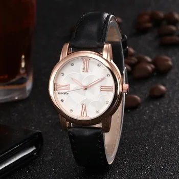 2018 Mados Prekės ženklo Womage Žiūrėti Kvarco Atsitiktinis PU Odos Relojes Karšto Prabanga Analoginiai laikrodžiai moterims moteriški moterų unisex laikrodis