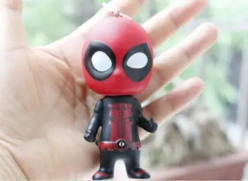 2019 Deadpool Kūdikių Keychains X-men Filmą Cosplay Lėlės Anime Modelį PVC purtyti Lėlės Deadpool Catoon