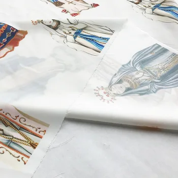 2019 naujas ranka-dažytos Madona skaitmeninis spausdinimas audinio pavasarį ir vasarą karšto drabužių, rankų darbo 