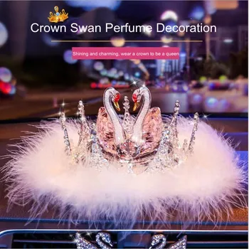 2020-geriausia dovana, namų biuro automobilio interjero aksesuarų karūna crystal swan kvepalai apdaila