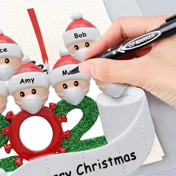 2020 Karantino Kalėdų Šalis Dekoro Dovanos Santa Claus Su Kauke Asmeninį Kalėdų Eglutės Ornamentu Kalėdų Ornamentu