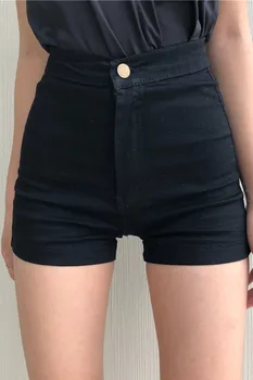 2020 m. pavasarį, vasarą, rudenį naujų moterų mados atsitiktinis mielas sexy šortai viršutiniai drabužiai moteris moteris OLIS black jeans Fq67