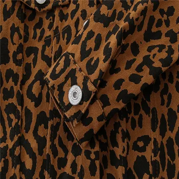 2020 M. Rudenį Kūdikių Leopardas Spausdinti Striukė Kūdikių Drabužiai Naujagimiams Paltai Kūdikių Berniukų Mergina Striukė Žiemos Vaikai Kailio Viršutiniai Drabužiai